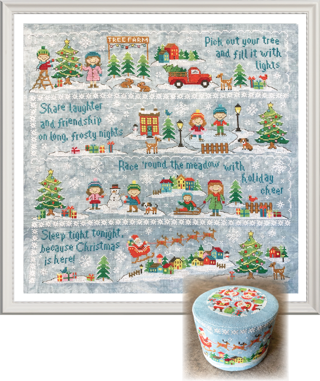 2019 Holiday SAL: Christmas Village Cross Stitch Pattern